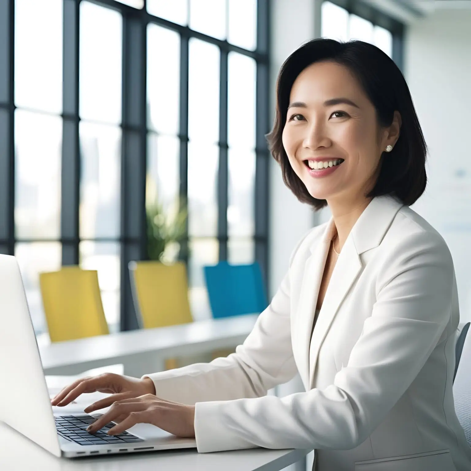Professional HR leader at recruitment agency discussing executive search and fixed-fee hiring.